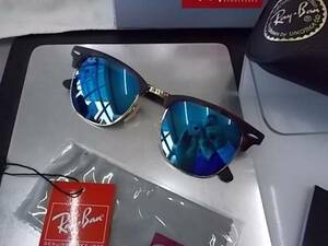 RayBanレイバンCLUBMASTERサングラスRB3016-1145/17/51 ミラー