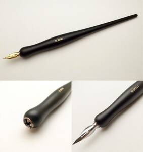 ▲東京スライダ ペン軸 Nib-holder Tokyo Slider SL2050 黒 ニブ ホルダー 万年筆 カリグラフィー コミック■Pen Comic 送120円-