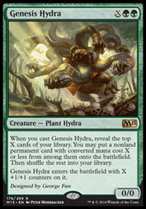 え緑 起源のハイドラ 1枚（4枚在庫s 英 良品 M15）/Genesis Hydra（MTG /マジック基本セット2015/Magic 2015/）