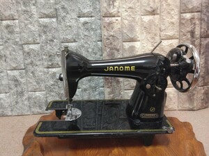 JANOME ジャノメ ミシン レトロ ブラック　ジャンク品　インテリア