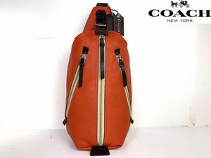 美品★送料無料★ コーチ メンズ COACH トンプソン レザー ボディバッグ ワン ショルダーバッグ