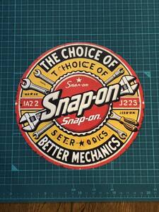 CL0Dブリキ〇看板】Snap-on スナップオン 珍しい〇タイプ 工具 仕事場、自分の部屋や秘密基地の壁にいかがでしょうかヽ(^o^)丿