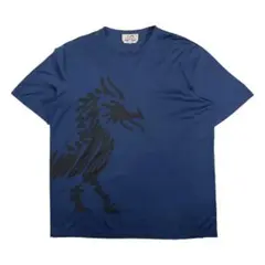 美品 HERMES ドラゴン Tシャツ 半袖 ネイビー