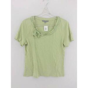 ◇ LAURA ASHLEY ローラ アシュレイ リボン 半袖 Tシャツ カットソー M グリーン *