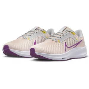 ☆NIKE W AIR ZOOM PEGASUS 40 薄オレンジ/薄灰/紫/黄 24.5cm ナイキ ウィメンズ エア ズーム ペガサス 40 DV3854-800