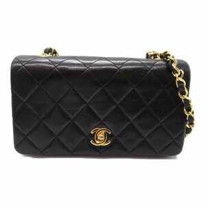 シャネル ミニマトラッセ シングルフラップチェーンショルダー バッグ ブランドオフ CHANEL ラムスキン（羊革） ショルダーバッグ ラムス