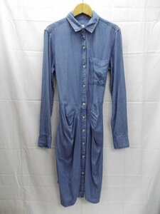 新品未使用品★GAP◎ギャップ/タンガリーワンピース/長袖ワンピース/定価￥7900/XSサイズ