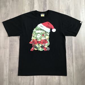 ★美品★ XL クリスマス サンタクロース APE HEAD Tシャツ a bathing ape BAPE Christmas エイプ ベイプ アベイシングエイプ y55