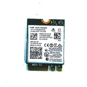 Lenovo ThinkPad X260 20F5S1QF00 Wifi 無線LAN 8260NGW ネジ付き 動作品 純正部品 修理用 パーツ MM154-B2204N231