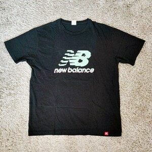 1004／XL／New Balance　レディース　トップス　てい Tシャツ 半袖 黒 ブラック