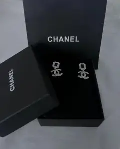 CHANEL シャネル ココマーク ラインストーン  ピアス