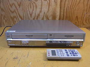 □V/596☆パナソニック Panasonic☆DVD/VHSビデオレコーダーデッキ☆リモコン付き☆DMR-E75V☆ジャンク