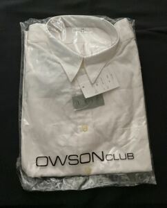 新品未使用品　袋入　オーソンクラブ　owson club ワイシャツ 白 長袖 シャツ 長袖シャツ オフホワイト　フリーサイズ