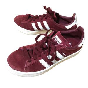 adidas アディダス　キャンパス　スニーカー　BZ0087 レッド　23