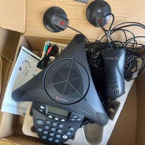 （D-13）現状品 POLYCOM 電話会議システム Sound Station2 2201-16200-601 製造2013年