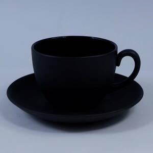 廃盤 ウェッジウッド ブラックバサルト カップ＆ソーサー WEDGWOOD BLACK BASALT