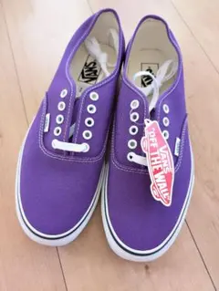 新品タグ付 VANS ローカットスニーカー 紫 パープル