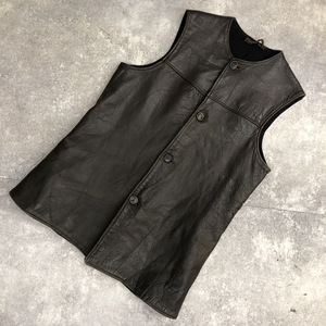 ★ British Army ブリティッシュ アーミー イギリス軍 JERKIN VEST ジャーキン ベスト レザー ミリタリー ヴィンテージ ブラウン 茶色 104