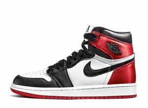 Nike WMNS Air Jordan 1 Retro High "Satin Black Toe" 25cm CD0461-016