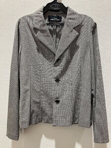 【G46532】tricot COMME des GARCONS AD1996 千鳥格子 ジャケット ブラック ホワイト トリココムデギャルソン