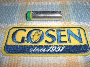 GOSEN/ゴーセン！Since1951/魚柄入りイエローワッペン☆