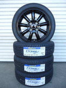 グッドイヤーLS2000ハイブリットⅡ☆165/50R15☆ワゴンRパレットSWコペンN-BOXタントアルトワークスNバンアルトミラ新品ホイル付4本セット