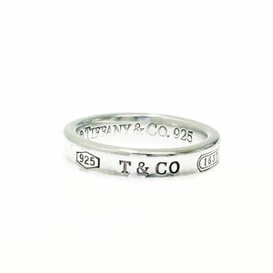 【1円スタート】TIFFANY & Co. ティファニー シルバー 1837 ナロー 3.6g 925刻印 指輪 リング 372359