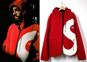 【Lサイズ】Supreme × THE NORTH FACE S Logo Hooded Fleece Jacket Sロゴ フリース ジャケット 赤 シュプリーム ノースフェイス HB4037