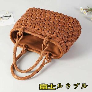 上品/綺麗★職人手作り良品 野山葡萄藤包かごバッグ 手編み山葡萄籠バッグ バスケット籐かご ハンドバック