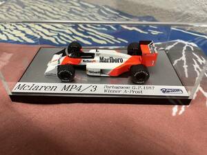 TAMEOプロ完成品1/43 1987 McLAREN MP4/3 ポルトガルGP Aプロスト