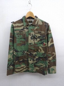 HZ7893★13aw WTAPS JUNGLE STOCK L/S ★S★カーキ★ダブルタップス ジャングル 長袖シャツ