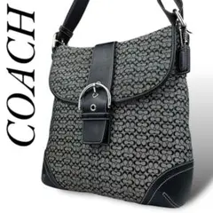 COACH　ソーホー　ショルダーバッグ　ミニシグネチャー　キャンバス　レザー