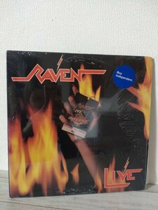 【シュリンク付きUS盤LPレコード】米盤　ORIGINAL RAVEN/LIVE AT THE INFERNO/MEGAFORCE RECORDS MRI 969