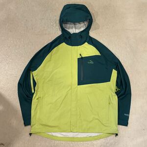 【L.L.Bean】エルエルビーン マウンテンパーカー ナイロン シェルジャケット メンズ XL グリーン バイカラー アウトドア TEK O2 古着 USED