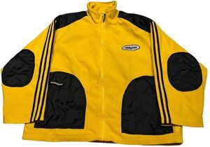 ss79 adidas アディダス フリース ジャケット 90s 00s 肘当て CBOY Y2K 古着 ストリート カジュアル