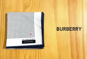 バーバリーハンカチ　BURBERRYハンカチ　バーバリー　ハンカチ　新品　ハート　刺繍　ドット柄