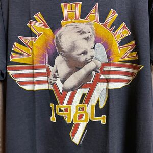 vintage Van Halen usa製 バンT Lサイズ 訳アリ 半袖Tシャツ 80s 90s ロックT ニルヴァーナ　コピーライト　ヴィンテージ　ビンテージ