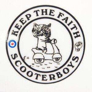 Sticker 35mm scooter cat ステッカー スクーターキャット Vespa Lambretta ベスパ ランブレッタ 50S 100 ET3 GTR RALLY PX200E 160GS