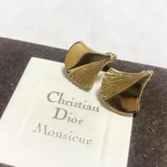 Christian Dior vintage 銀杏イヤリング