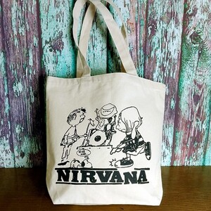 送込【NIRVANA/ニルヴァーナ】★エコバッグ/12リットル/10オンス★ナチュラル帆布