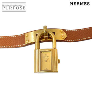 エルメス HERMES ケリーウォッチ ヴィンテージ レディース 腕時計 ゴールド ブラウン クォーツ ウォッチ カデナ Kelly Watch 90266479