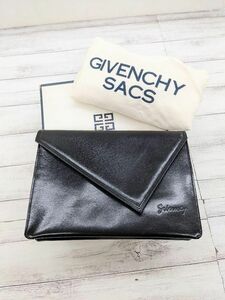 美品 GIVENCHY SACS ジバンシー ジバンシーサックス ショルダーバッグ クラッチバッグ 2WAY バッグ ブラック 黒 レザー