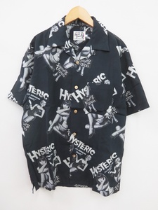 HYSTERIC GLAMOUR ヒステリックグラマー 02211AH06 MONDO VISION柄 アロハシャツ　未使用美品