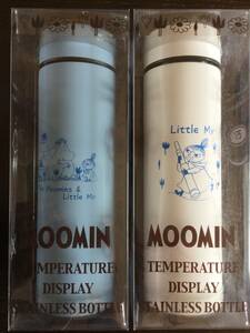 ムーミン MOOMIN ステンレスボトル Stainless Bottle 2種セット 温度センサー 容量500ml プライズ 水筒 新品 未開封 同梱可-2-1