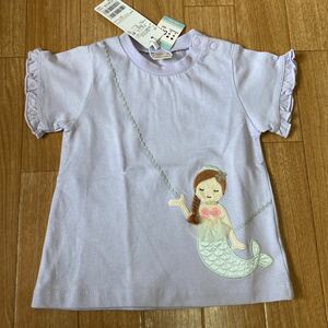 80サイズ☆petit main☆マーメイド☆半袖Tシャツ☆未使用☆吸水速乾