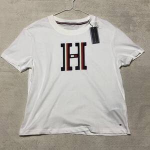 新品タグ付き TOMMY HILFIGER トミーヒルフィガー ビッグロゴプリント 半袖 Tシャツ Sサイズ