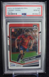 2023-24 Panini Donruss Optic RC Lamine Yamal Spain サッカー ルーキー カード PSA 10