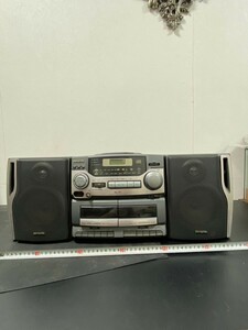 Y柏0918 aiwa XG-E1 システムコンポ ラジオ ダブルカセット カセットデッキ ラジカセ 音楽 オーディオ機器 アイワ CD/カセットテープ