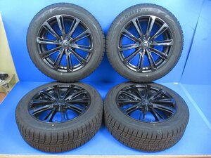 中古良品 2022年製 17インチ ヨコハマ スタッドレス 17X7J +48 PCD114.3 205/55R17 タイヤ ホイール ステップワゴン ヴォクシー (g095284)