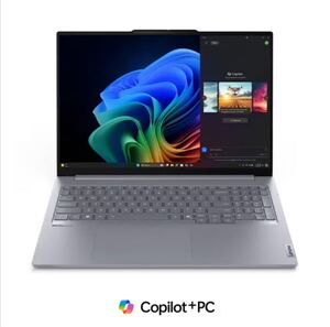 【新品未開封】ThinkBook 16インチ Gen7 Copilot+PC AI搭載PC Snapdragon X Plus WQXGA(2560×1600) 120Hz 指紋認証付 オフィス無 512GB